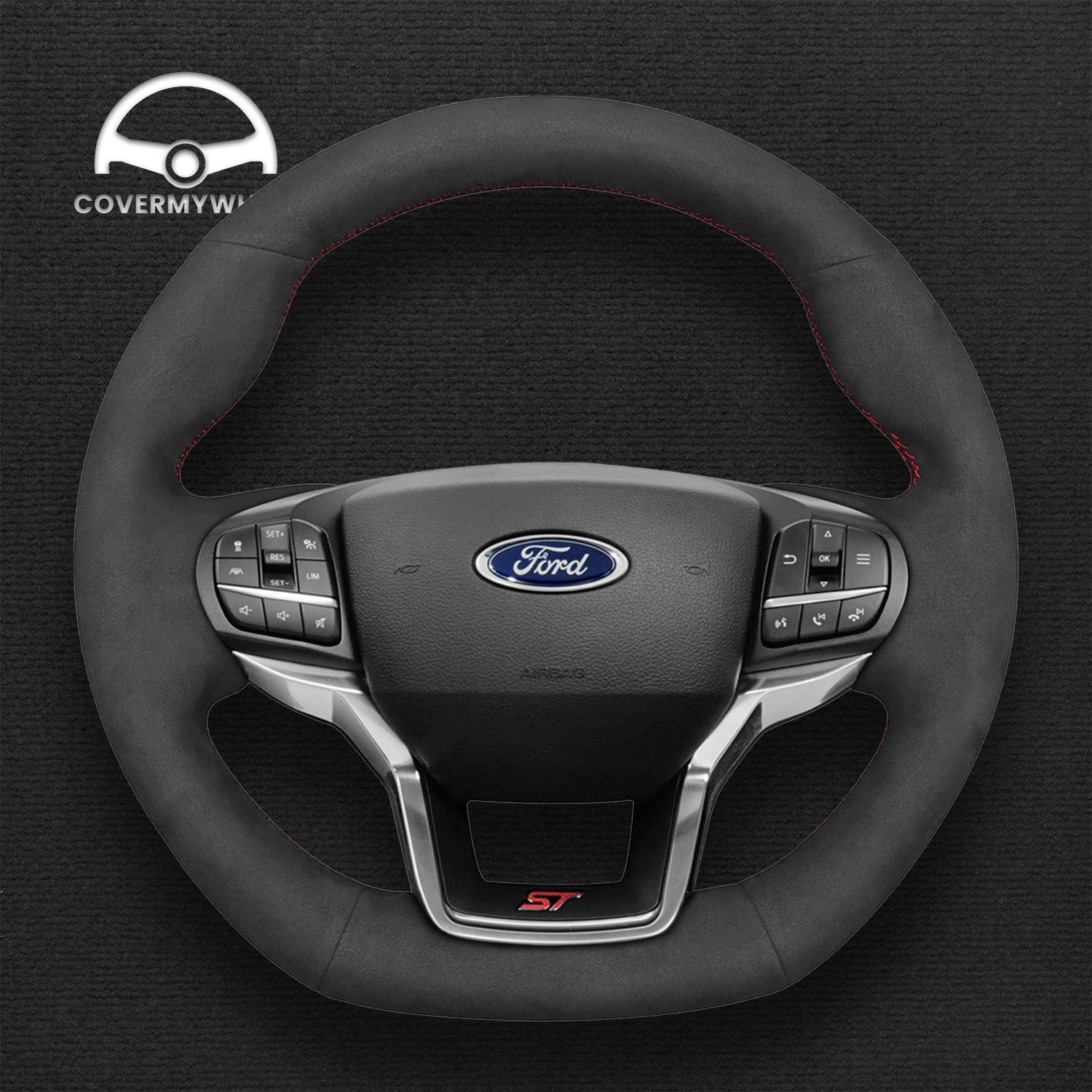 Steering Wheel Cover for Ford Explorer ST 2020-2023 Cover My Wheel