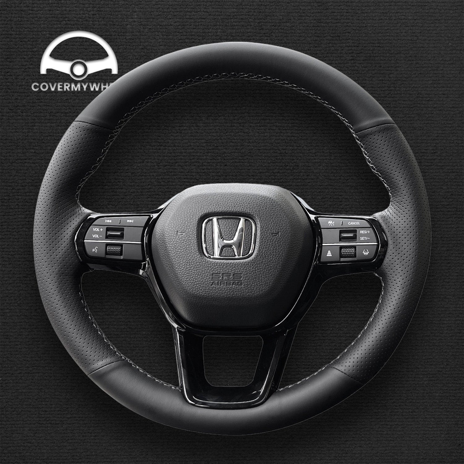 Steering Wheel Cover for Honda Civic 11 HRV Accord 2022 -2024 Cover My Wheel