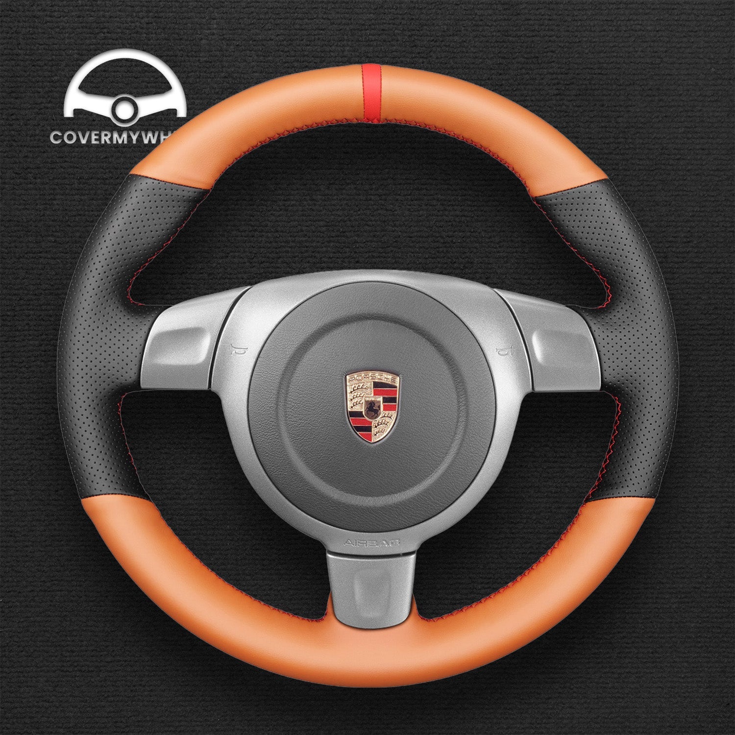Steering Wheel Cover for Porsche 911 (997) Boxster (987) Cayman (987) 2005-2009 Cover My Wheel