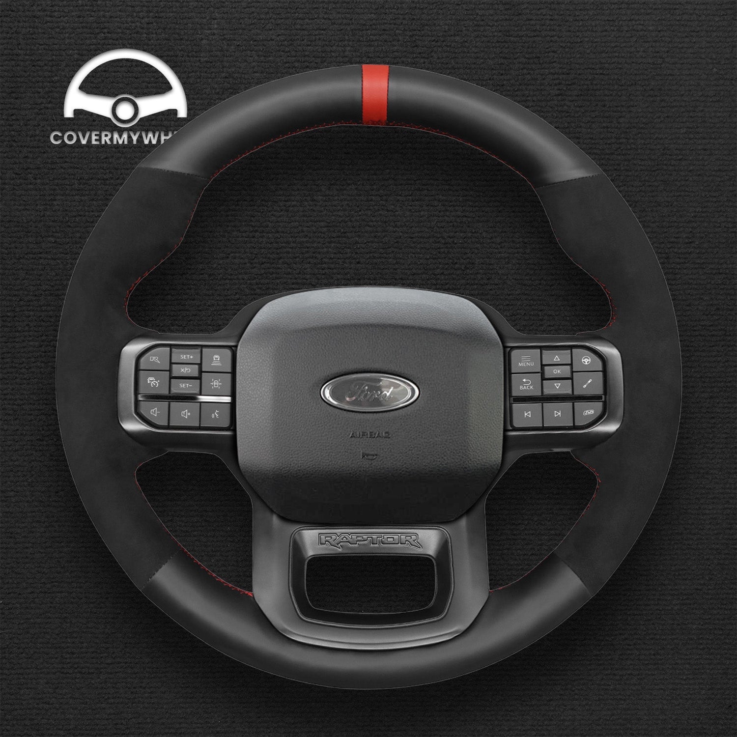 Steering Wheel Cover for Ford F150 F-150 F-250 (Raptor) 2021-2023 Cover My Wheel