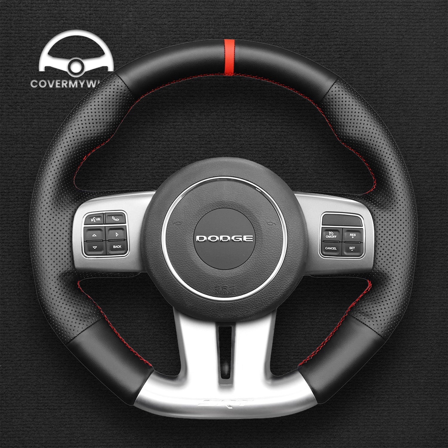 Steering Wheel Cover for Dodge Challenger (SRT) Charger (SRT) 2012-2014 Cover My Wheel