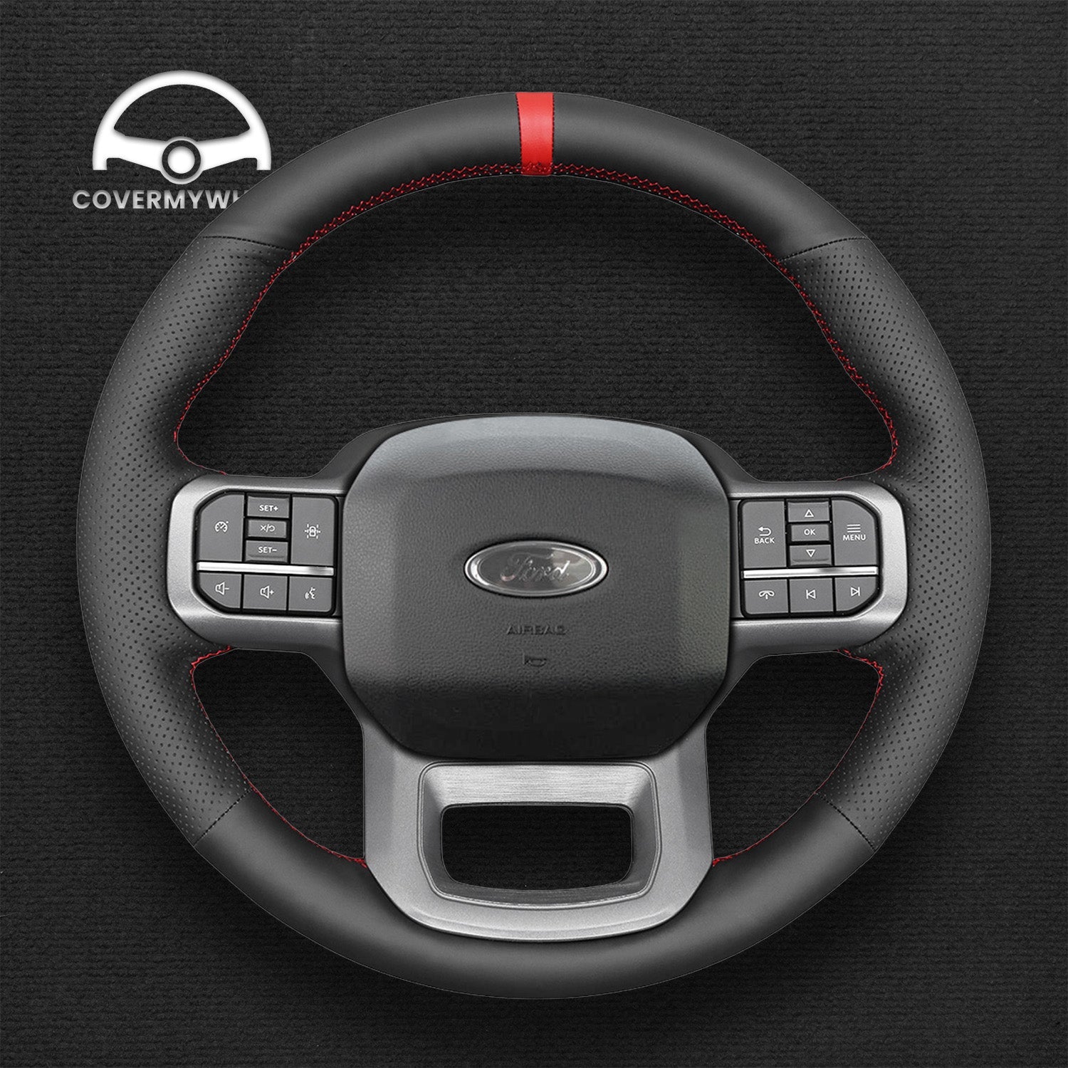 Steering Wheel Cover for Ford F-150 F-350 F-450 Expedition 2021-2023 Cover My Wheel
