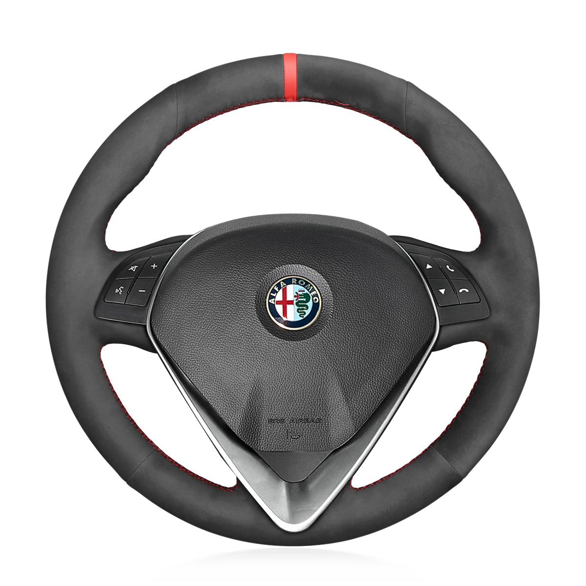 Steering Wheel Cover for Alfa Romeo Giulietta (2014–2021) & MiTo (2014–2019) Cover My Wheel