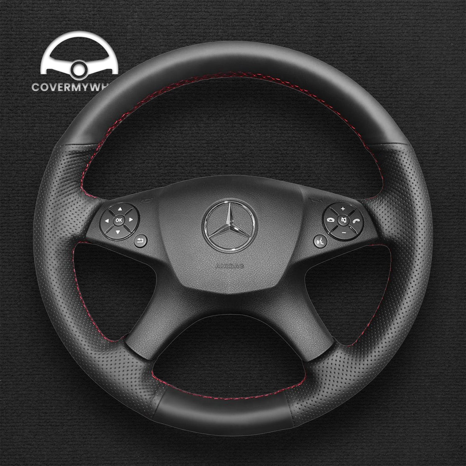 Steering Wheel Cover for Mercedes W204 C280 Cover My Wheel