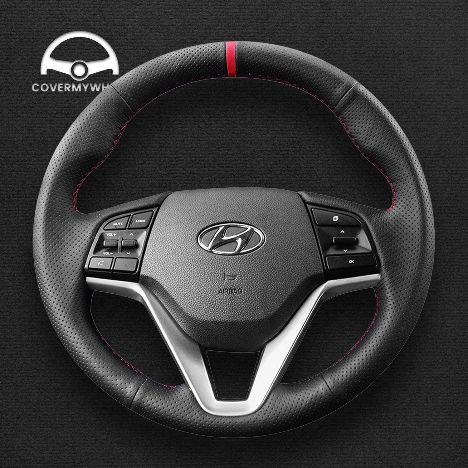 Steering Wheel Cover for Hyundai Tucson 2015-2021 Cover My Wheel