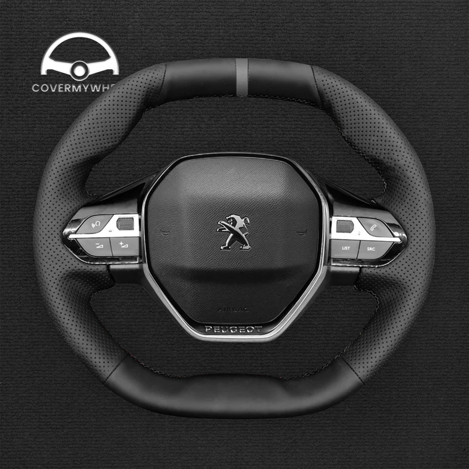 Steering Wheel Cover for Peugeot 208 308 508 SW 2008 3008 5008 Partner Partner 2017-2026