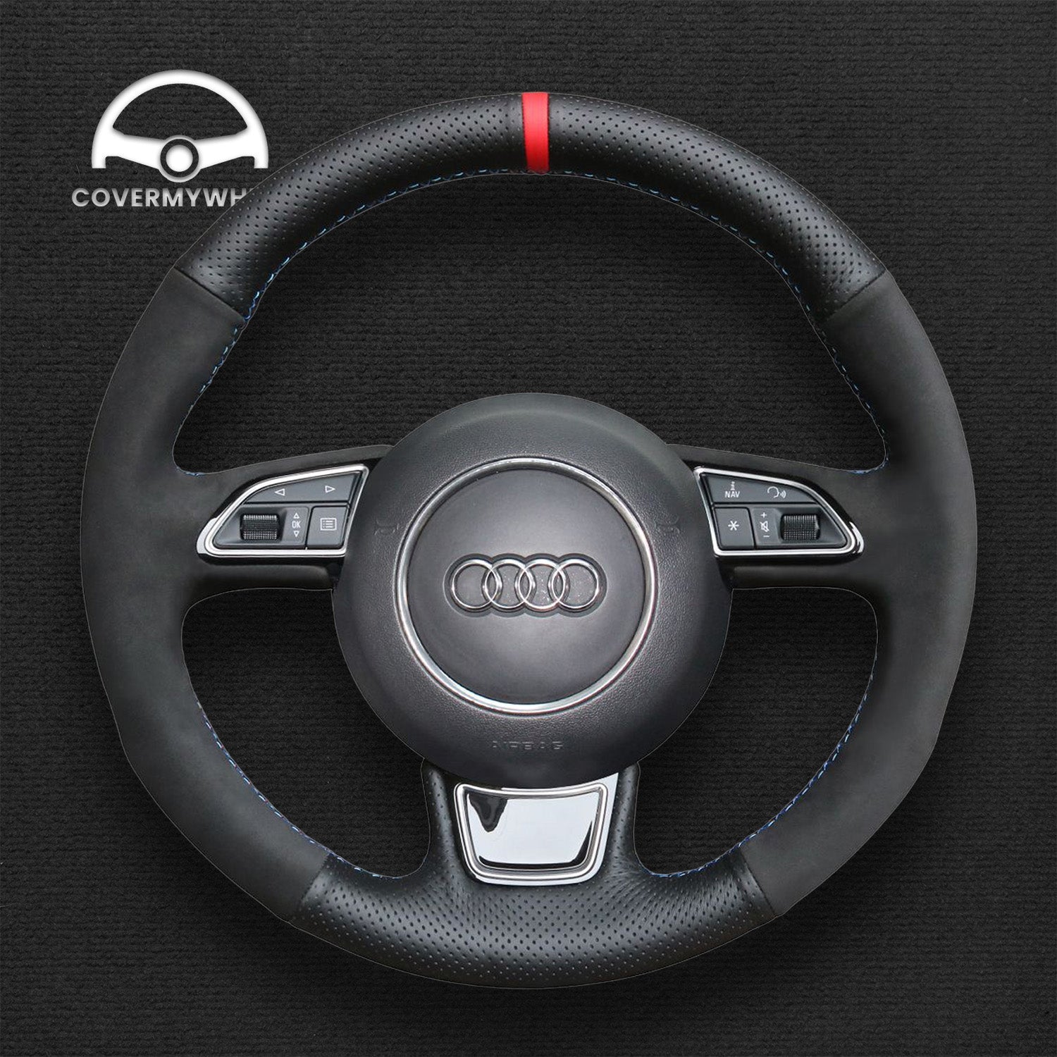 Steering Wheel Cover for Audi 8X 8V B8 8T C7 G8 D4 8U 8R Cover My Wheel