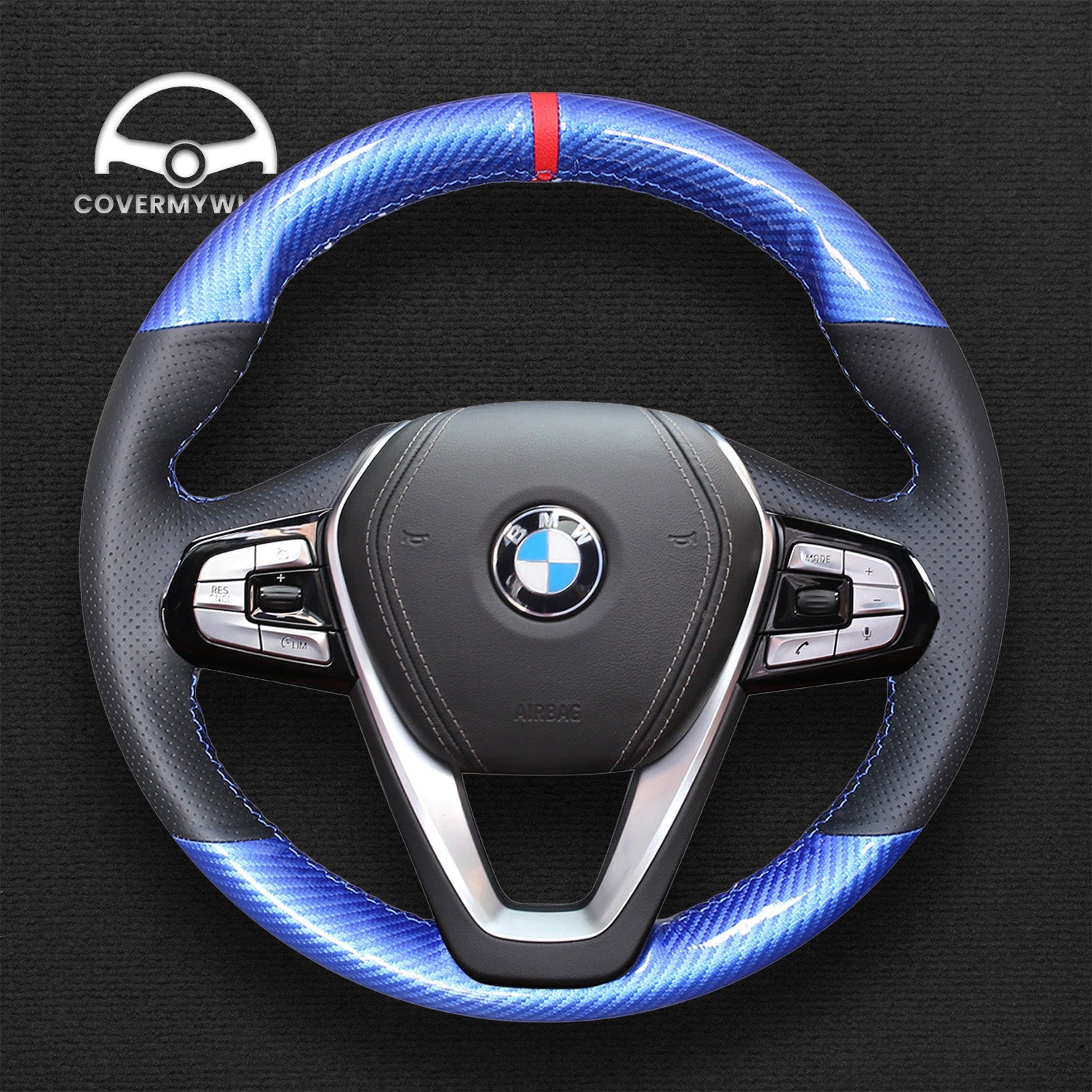 Steering Wheel Cover for BMW 2 Series 3 Series 4 Series 5 Series 6 Series 7 Series 8 Series i4 X3 X4 X5 X6 X7 Z4 Cover My Wheel