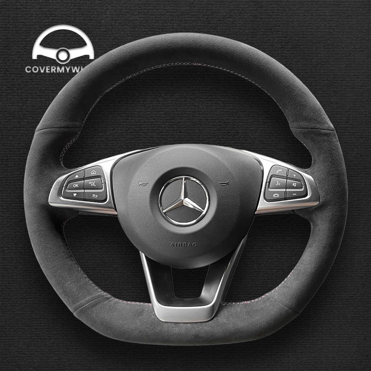 Steering Wheel Cover for Mercedes W205 C117 W213 W166 W222 Cover My Wheel