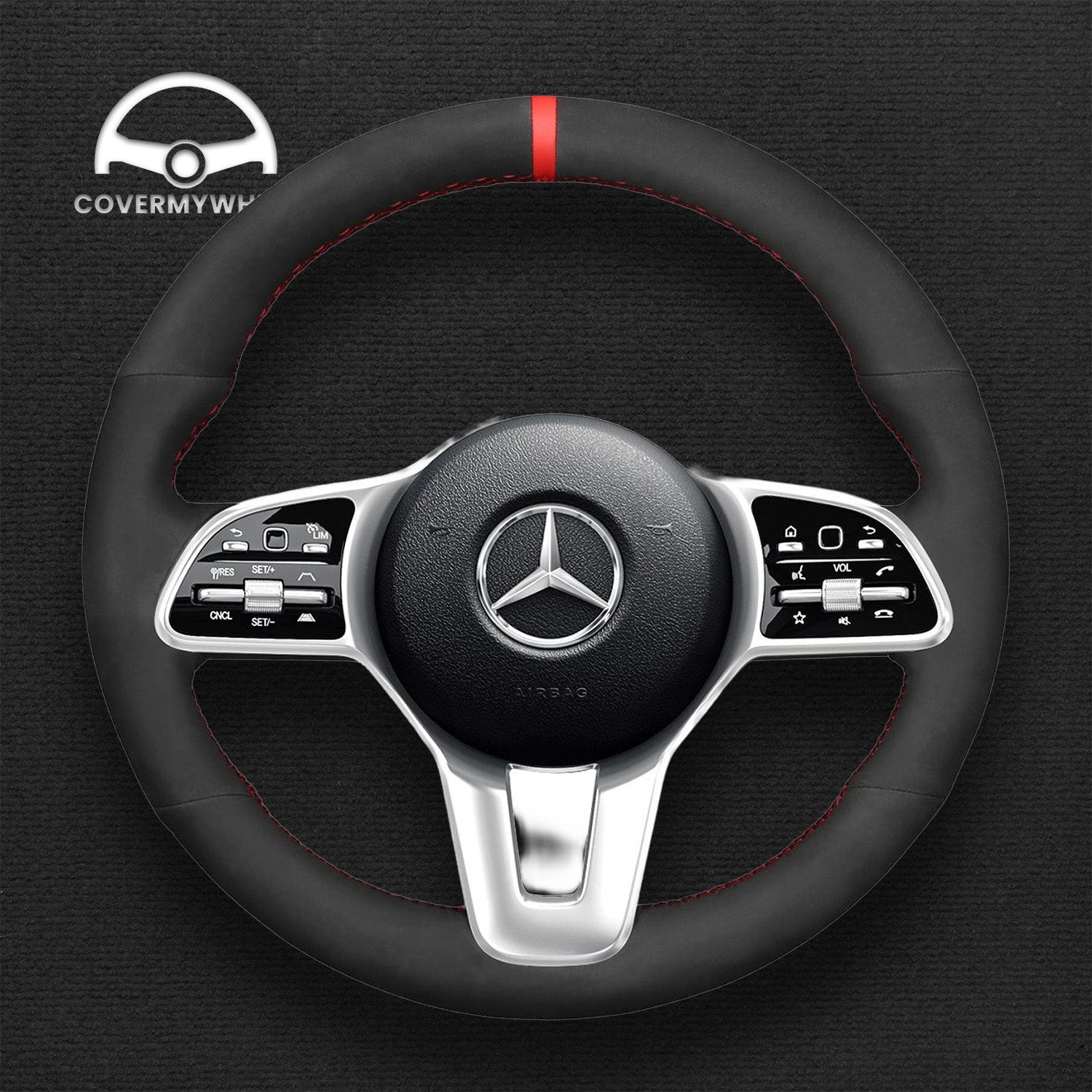 Steering Wheel Cover for Mercedes W177 W205 C118 C257 W213 X243 W463 H247 X247 X253 X167 Cover My Wheel