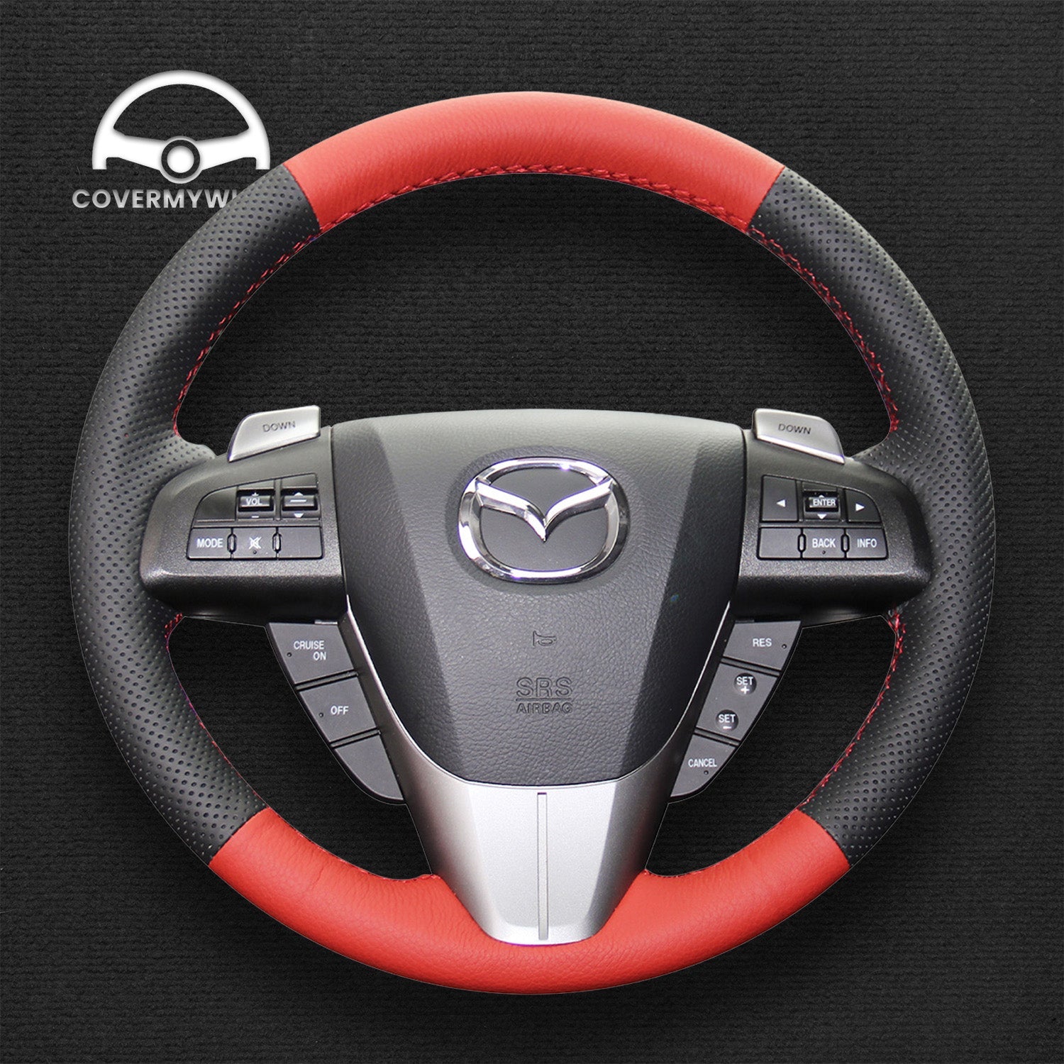 Steering Wheel Cover for Mazda 3 Axela 5 CX-7 2008–2016 Cover My Wheel