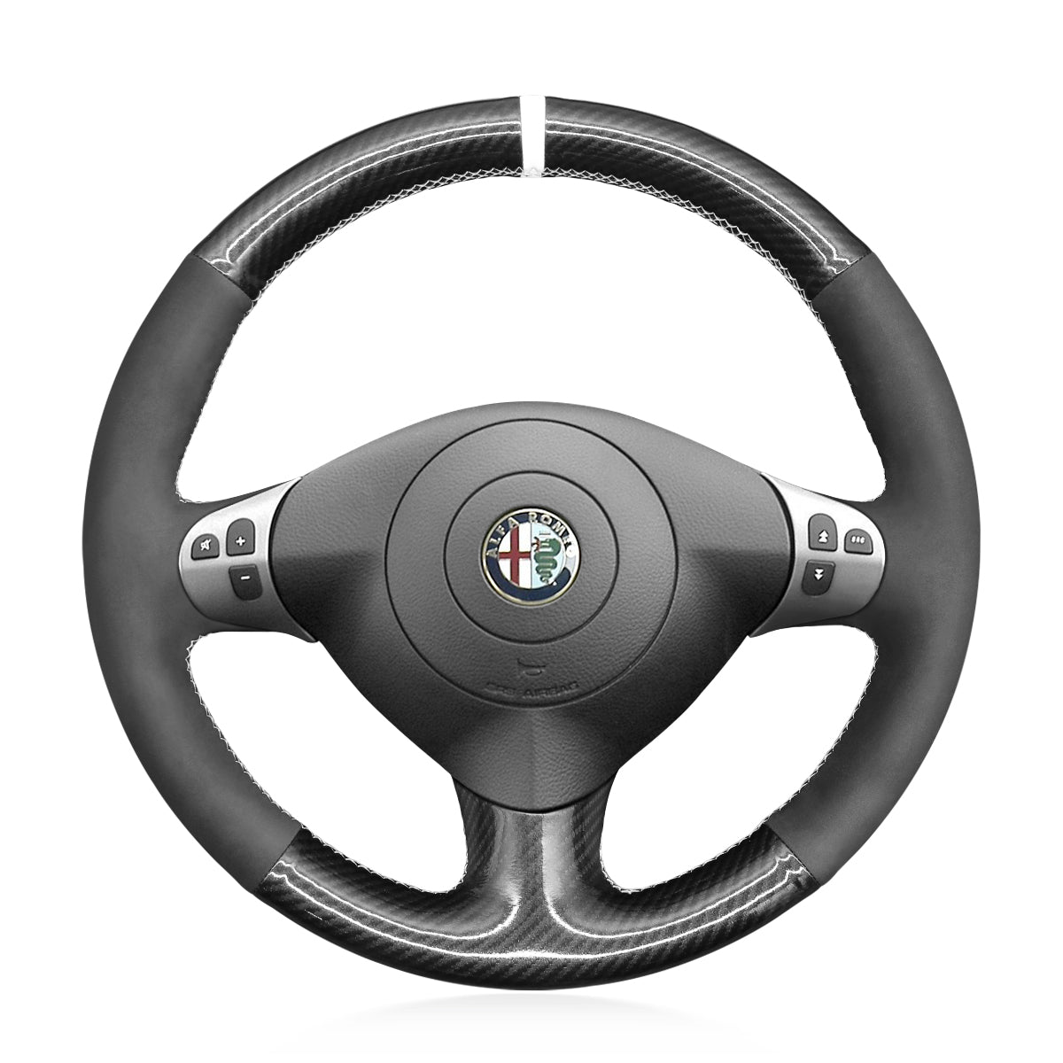 Steering Wheel Cover for Alfa Romeo 147 (2000–2010), 156 (2003–2007) & Crosswagon (2004–2005) Cover My Wheel