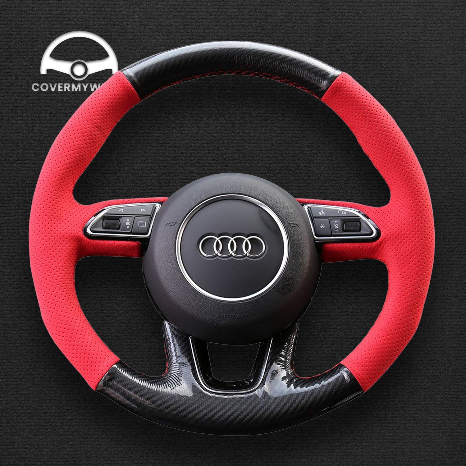 Steering Wheel Cover for Audi Q3 Q5 Q7 Cover My Wheel