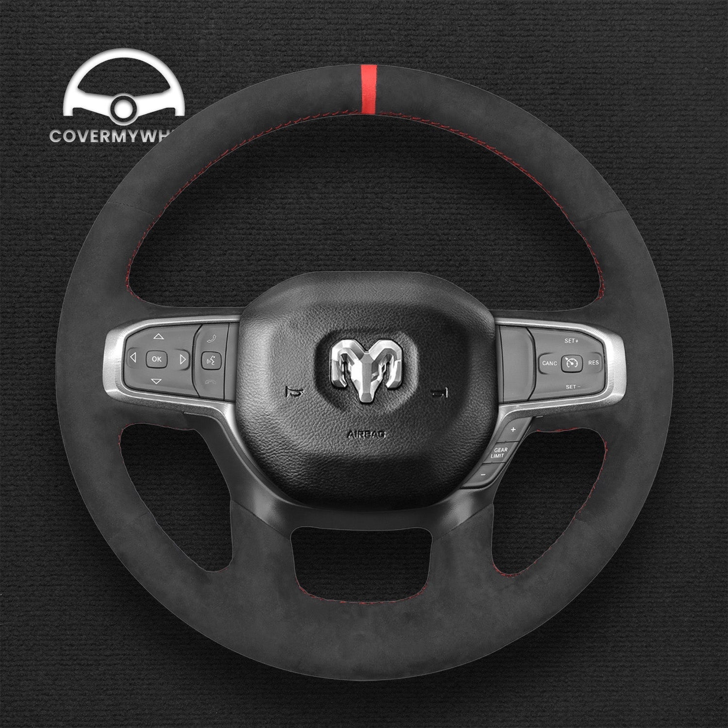 Steering Wheel Cover for Dodge Ram 1500 2019-2023 Cover My Wheel