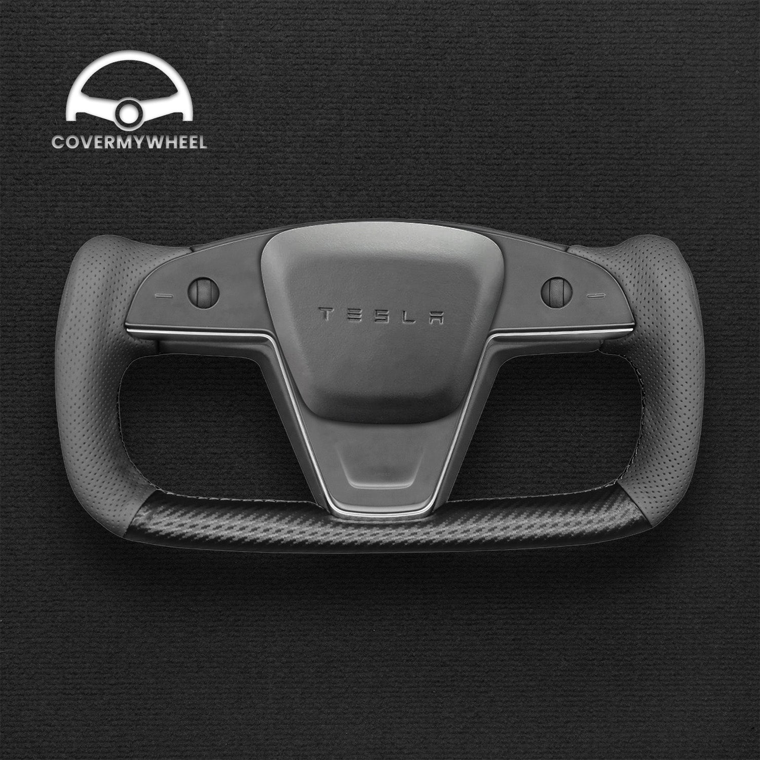 Steering Wheel Cover for Tesla Model S / Model X 2021–2023 Cover My Wheel