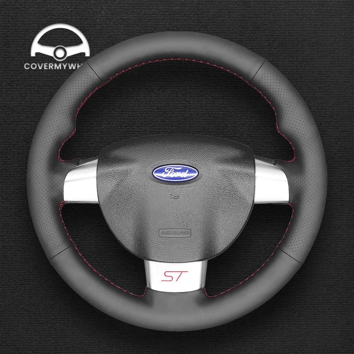 Steering Wheel Cover for Ford Focus ST 2005-2012 Focus RS 2009-2011 Cover My Wheel