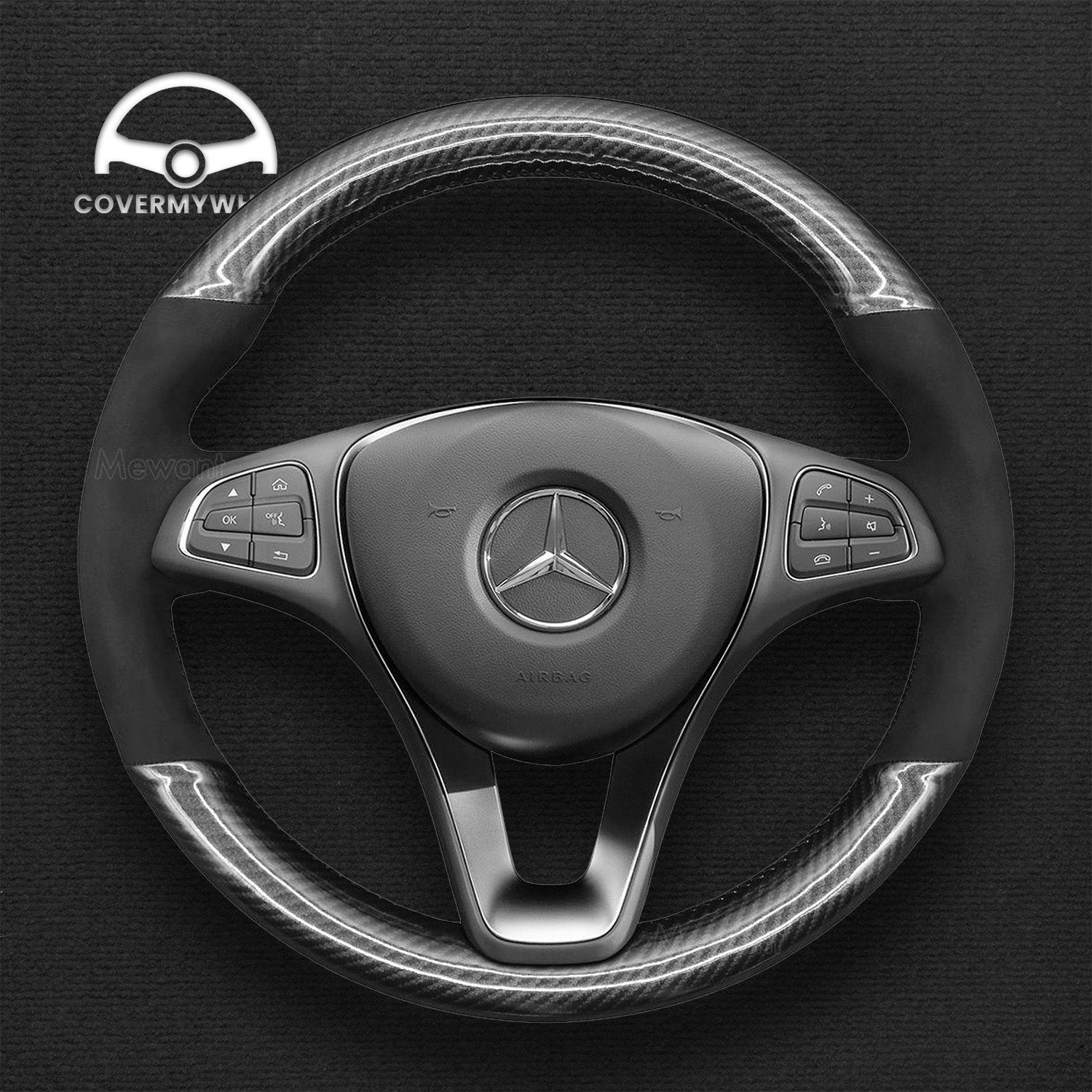 Steering Wheel Cover for Mercedes C-Class CLA-Class CLS-Class Cover My Wheel
