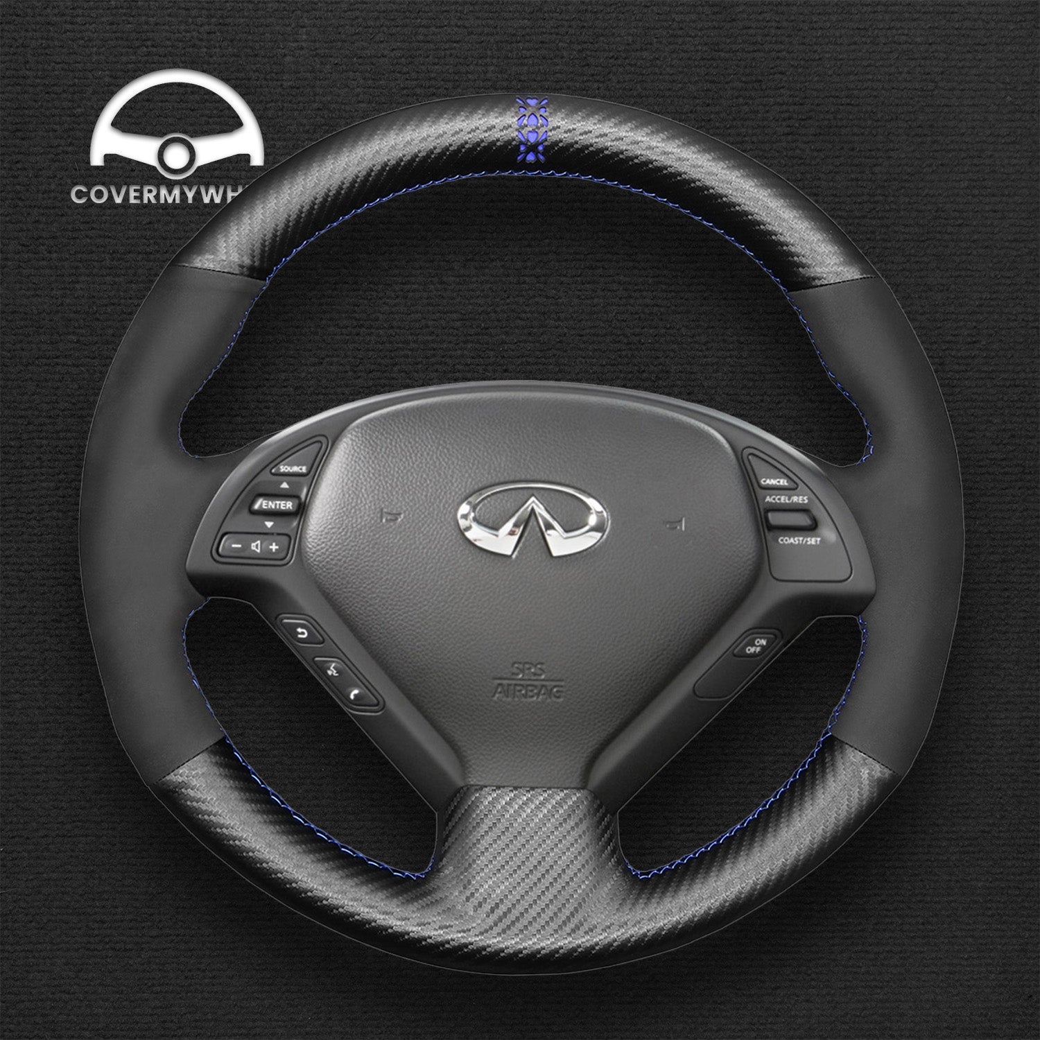 Steering Wheel Cover for Nissan Skyline (RU) 2006-2014 Cover My Wheel