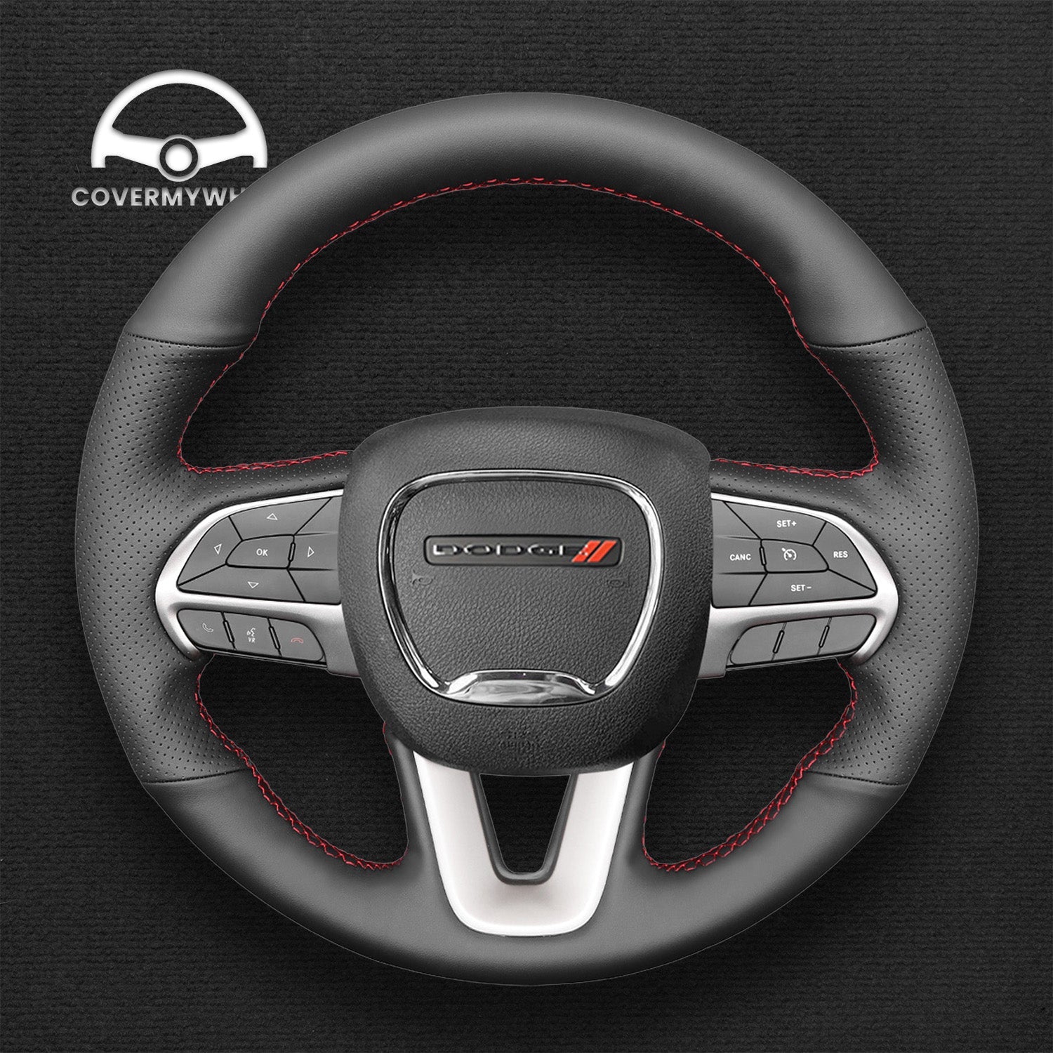 Steering Wheel Cover for Dodge Challenger Charger Durango 2015-2023 Cover My Wheel