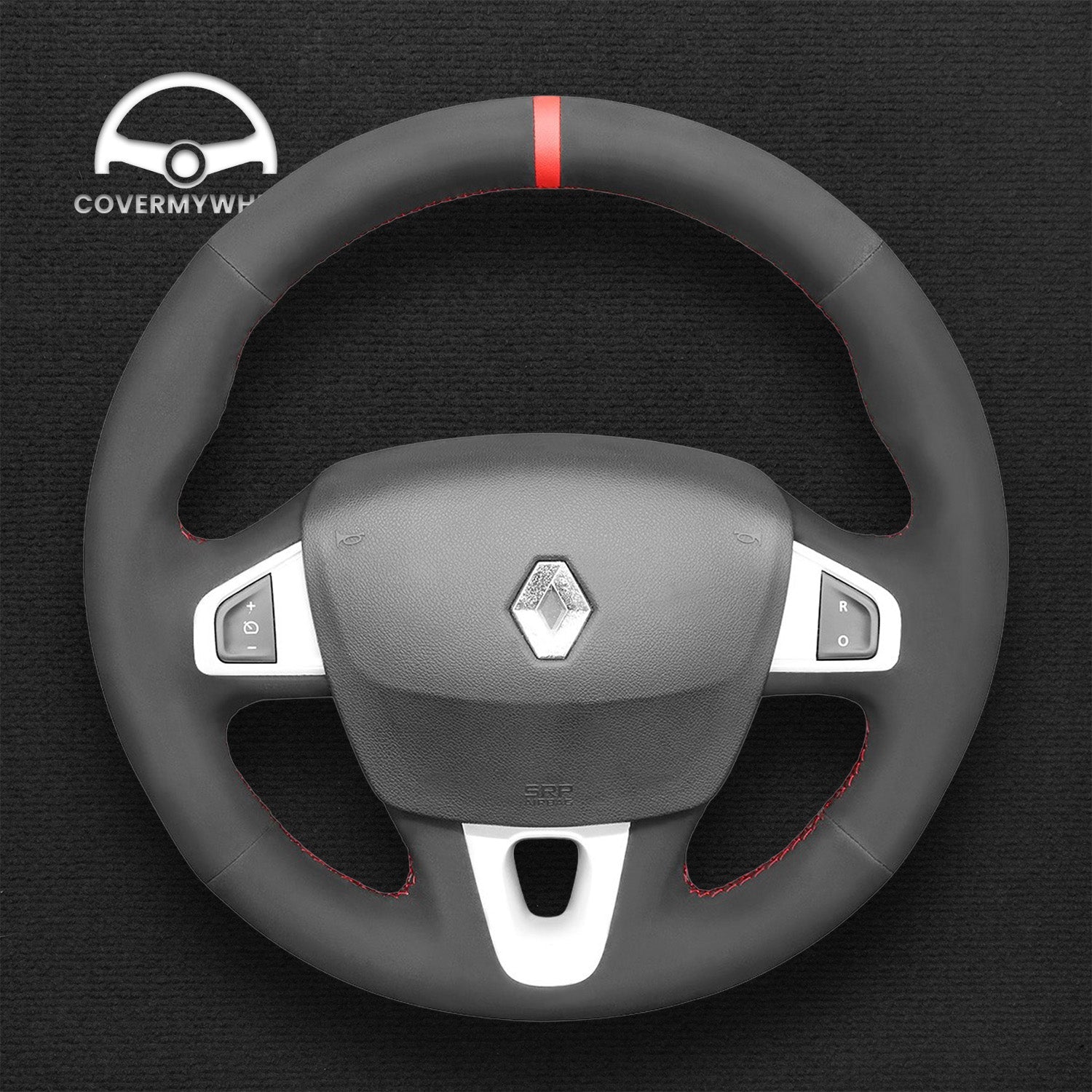 Steering Wheel Cover for Renault Mégane III Coupé RS 2010–2016 Cover My Wheel