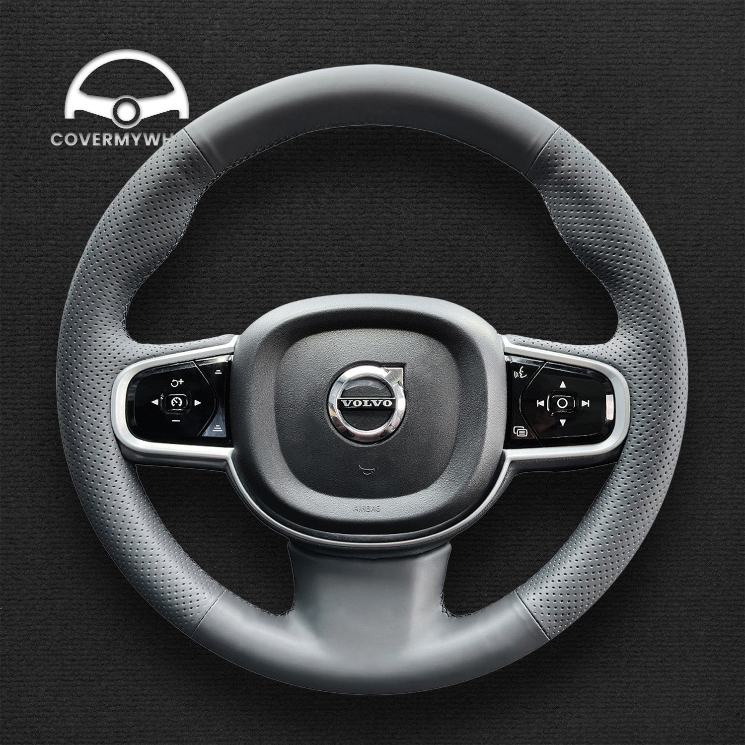 Steering Wheel Cover for Volvo XC90 2015–2017 Cover My Wheel