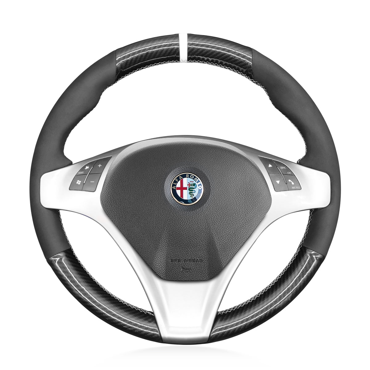 Steering Wheel Cover for Alfa Romeo Giulietta (2010–2014) & MiTo (2008–2015) Cover My Wheel
