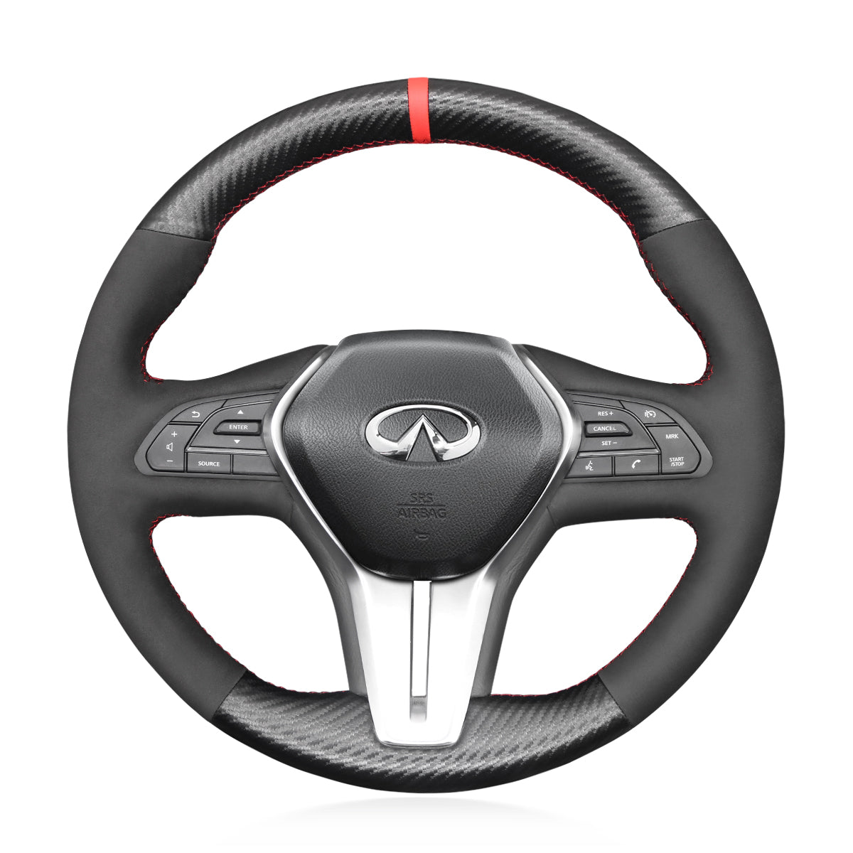 Steering Wheel Cover for Infiniti Q50 Q60 QX50 2016-2022 Cover My Wheel