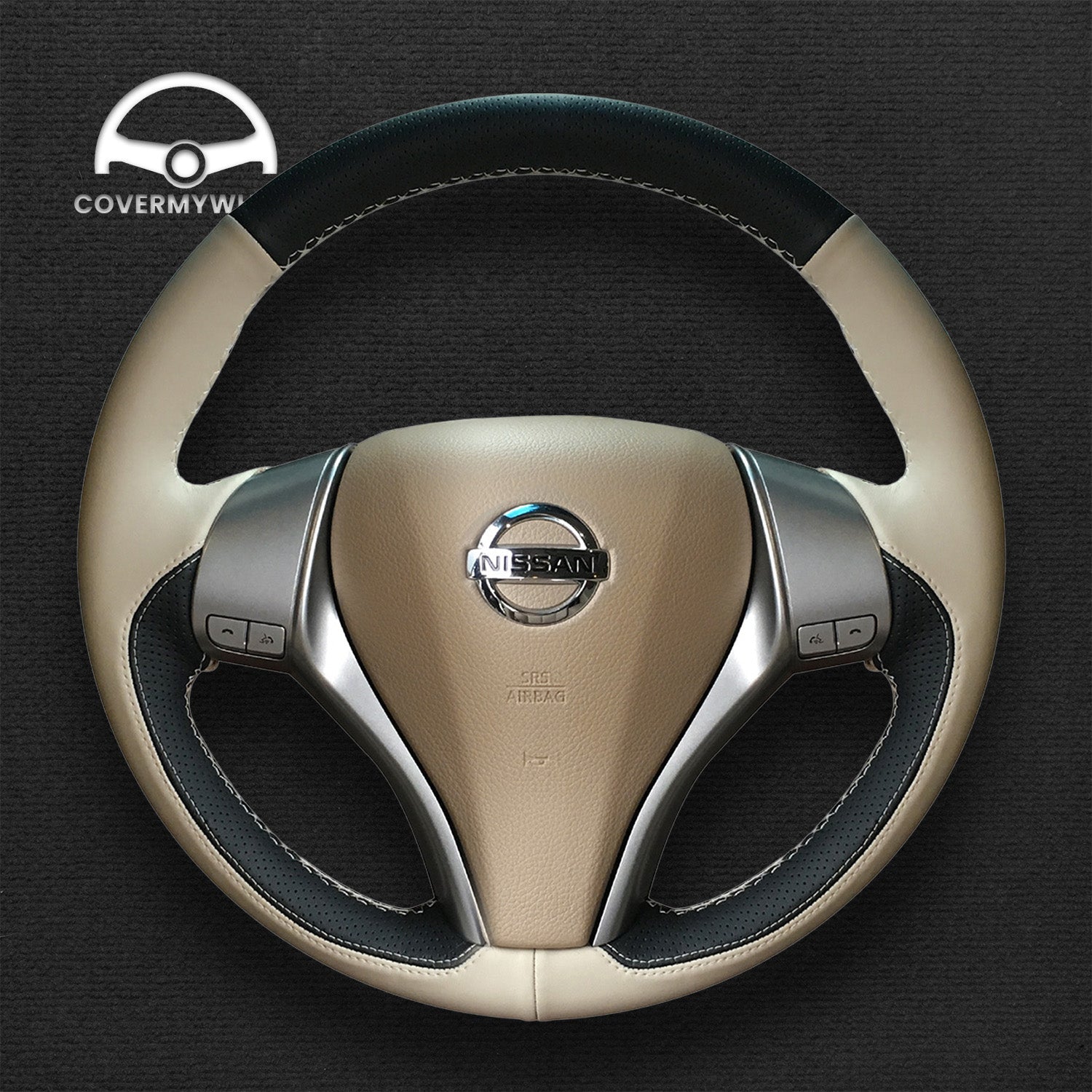 Steering Wheel Cover for Nissan Qashqai X-Trail Altima Sentra Teana Tiida Navara Pulsar 2013–2020 Cover My Wheel