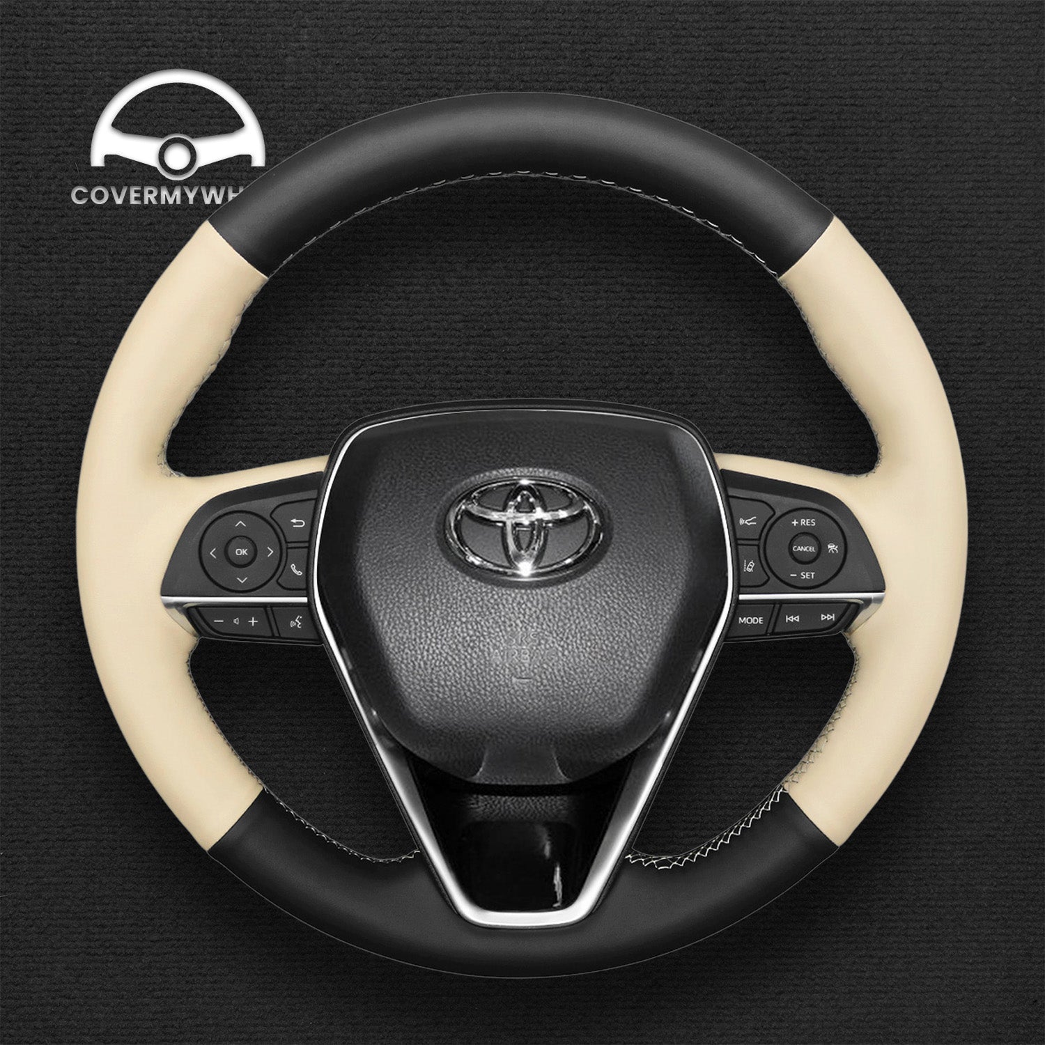 Steering Wheel Cover for Toyota Corolla RAV4 Camry Avalon 2018-2024 Cover My Wheel