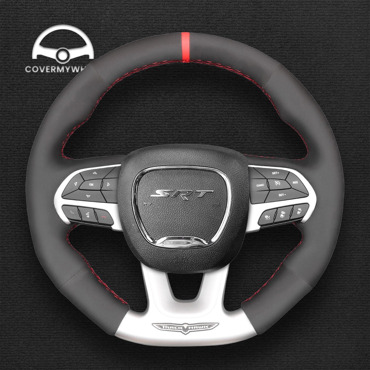 Steering Wheel Cover for Dodge (SRT) Challenger Charger Durango Cover My Wheel