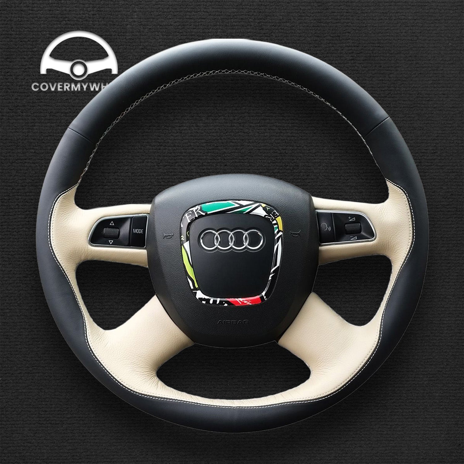 Steering Wheel Cover for Audi 8P B8 B7 8T C6 D3 8R 4L Cover My Wheel
