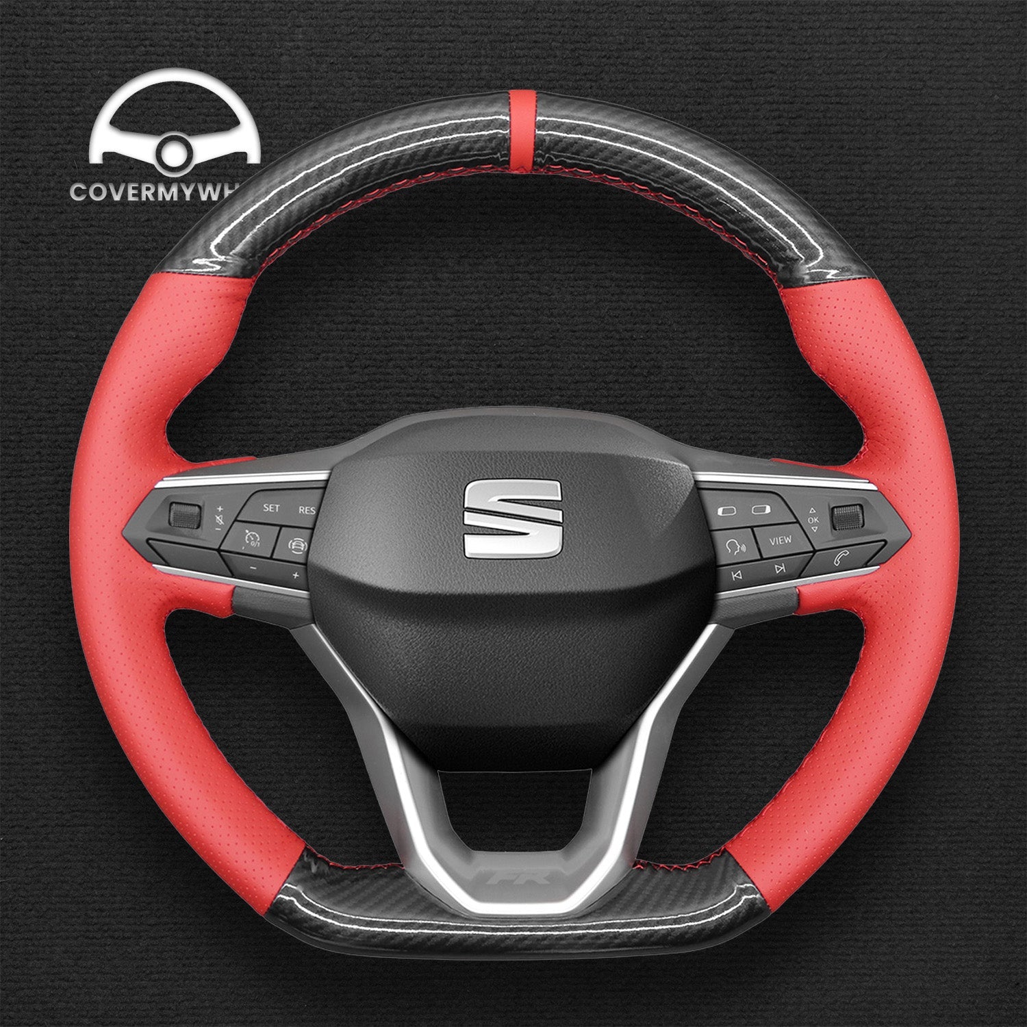 Steering Wheel Cover for SEAT Leon Cupra Leon Ateca Tarraco Formentor 2020–2026 Cover My Wheel