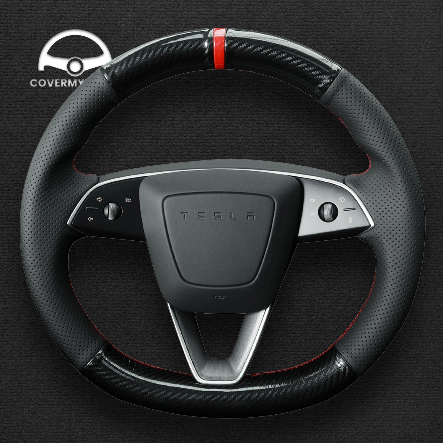 Steering Wheel Cover for Tesla Model 3 2023–2025 Cover My Wheel