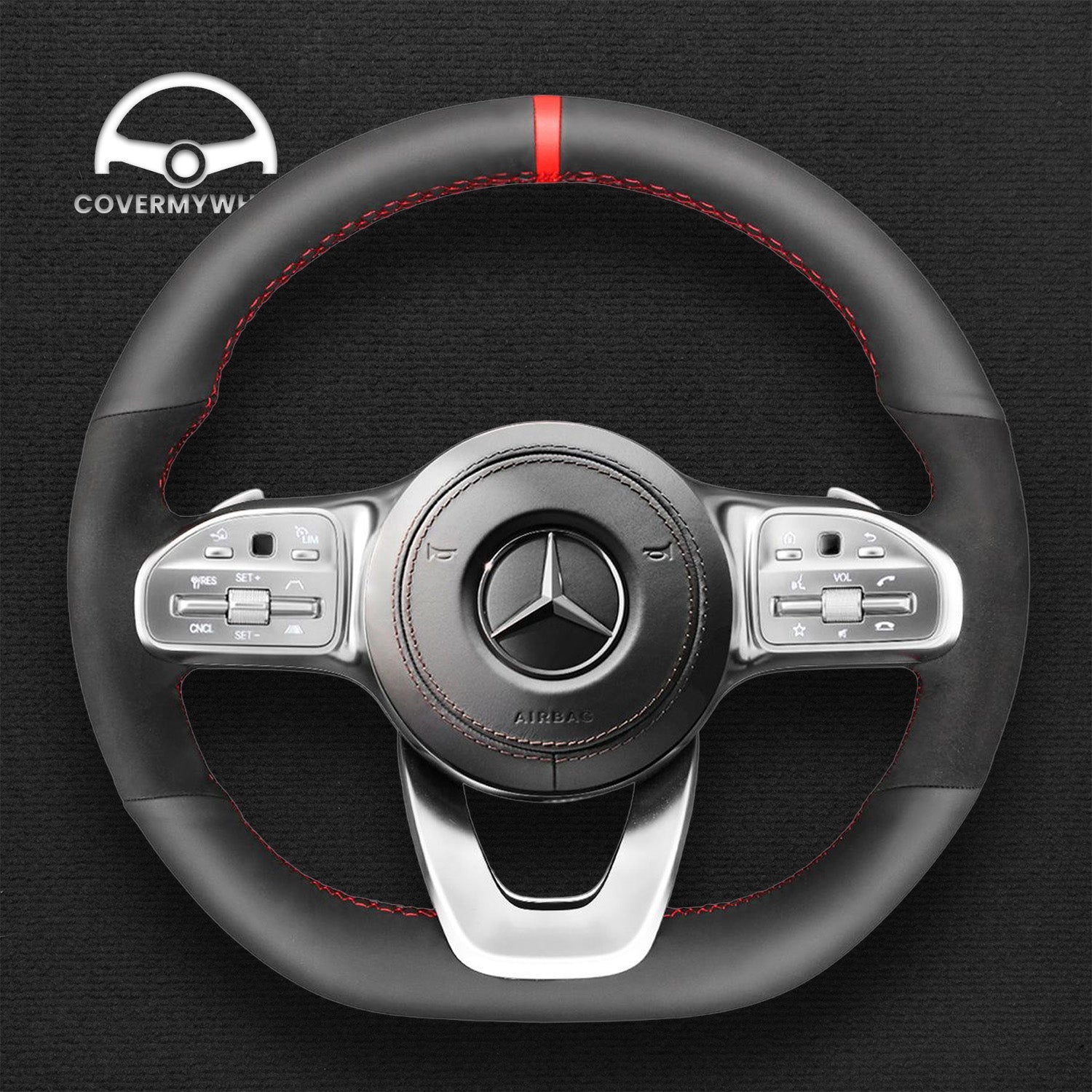 Steering Wheel Cover for Mercedes W177 W205 C118 C257 W213 X243 W463 H247 W222 X253 Cover My Wheel