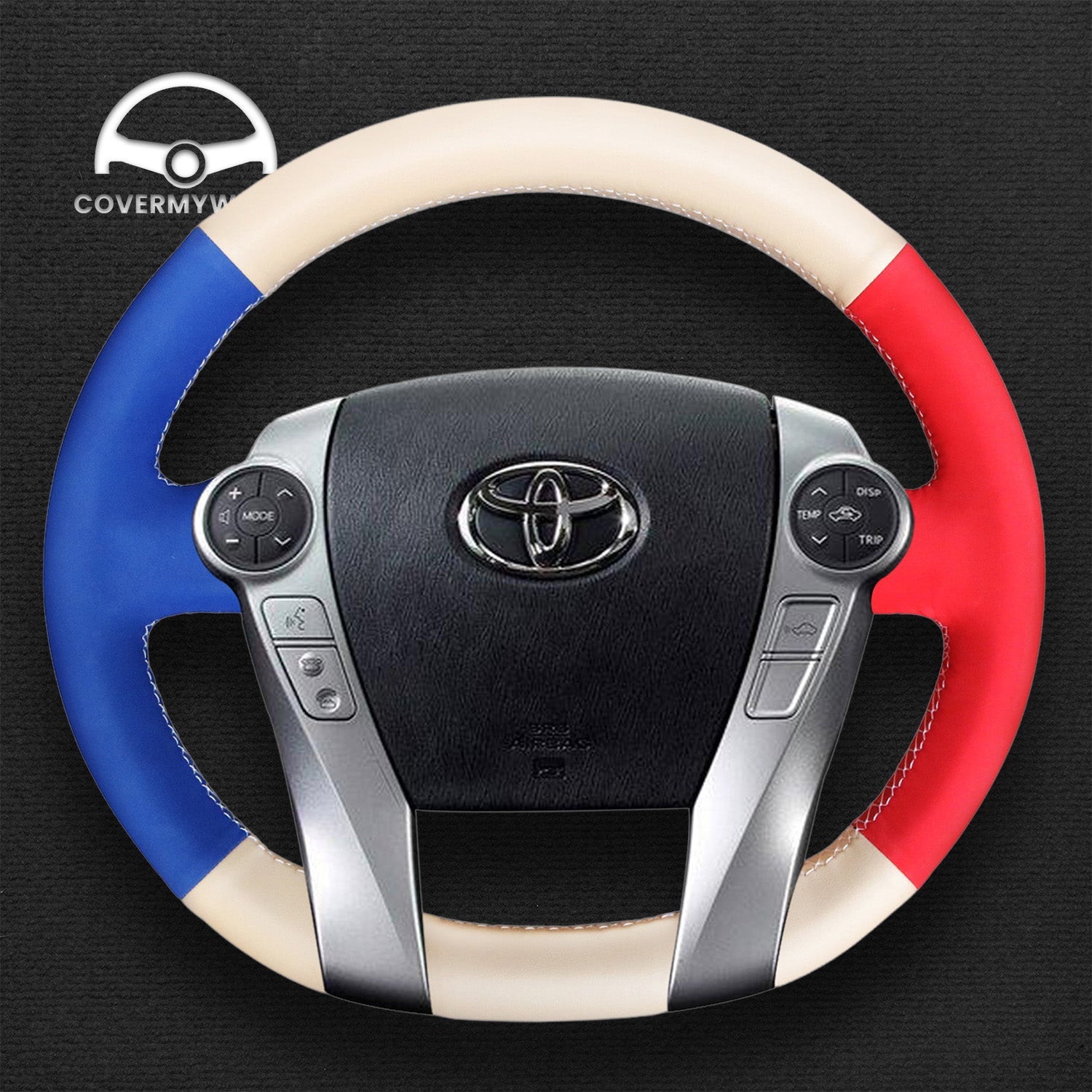 Steering Wheel Cover for Toyota Prius Prius+ Prius C Prius V Aqua 2009-2020 Cover My Wheel