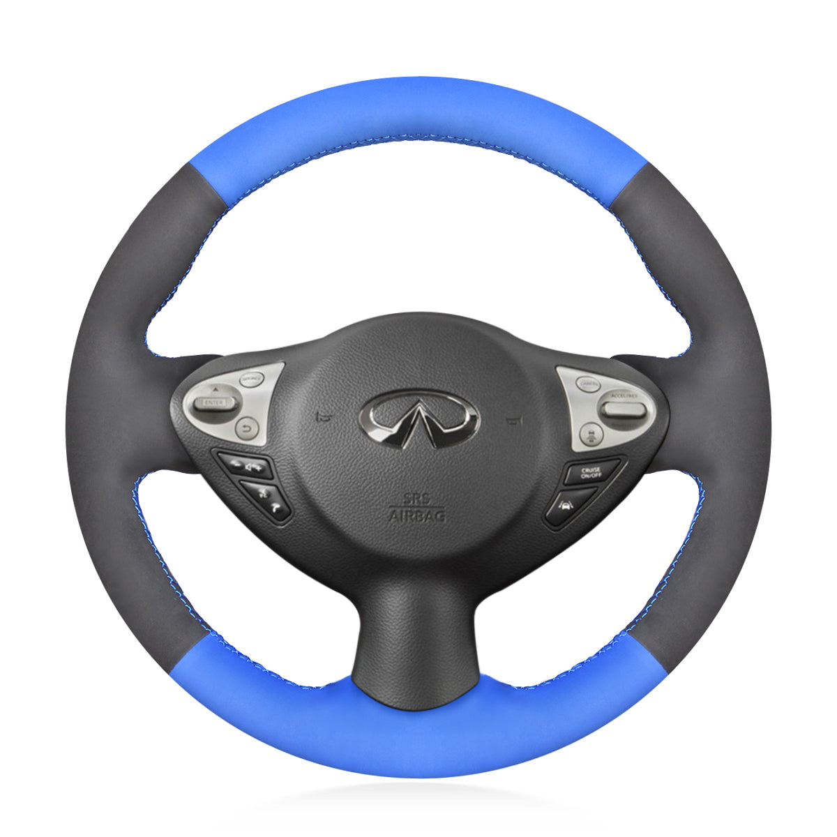 Steering Wheel Cover for Infiniti FX35 FX37 FX50 QX70 2009-2018 Cover My Wheel