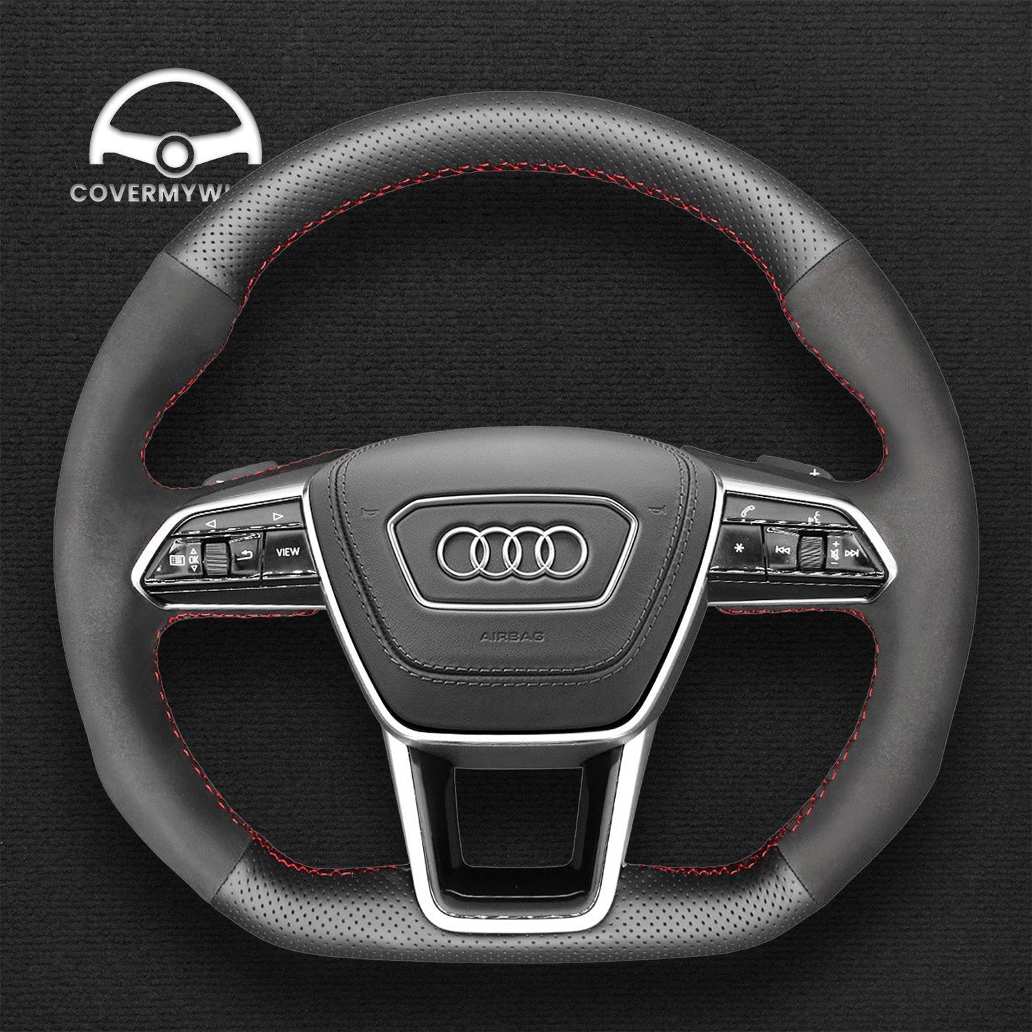 Steering Wheel Cover for Audi A6 S6 RS6 A7 S7 RS7 RS E-Tron Cover My Wheel