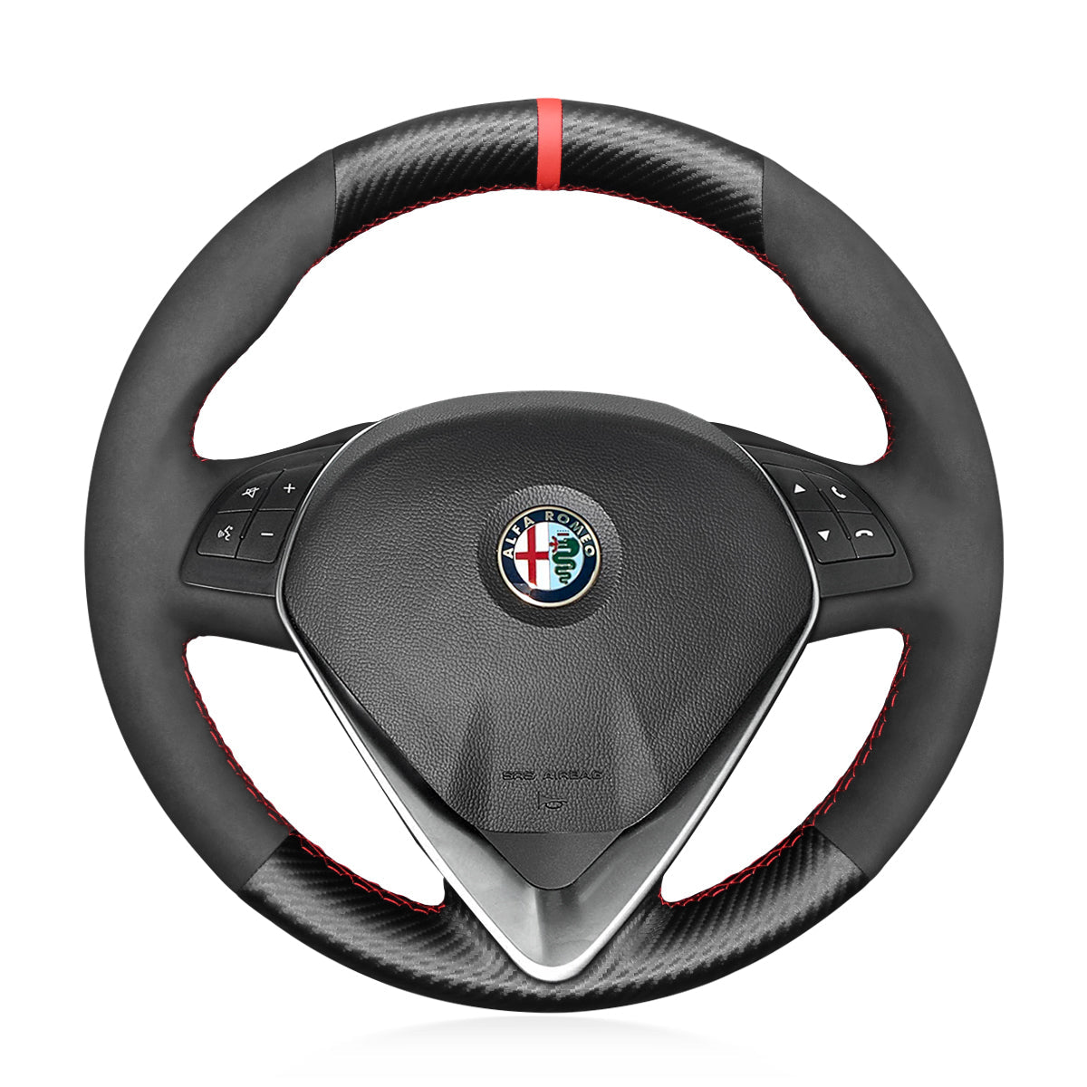 Steering Wheel Cover for Alfa Romeo Giulietta (2014–2021) & MiTo (2014–2019) Cover My Wheel