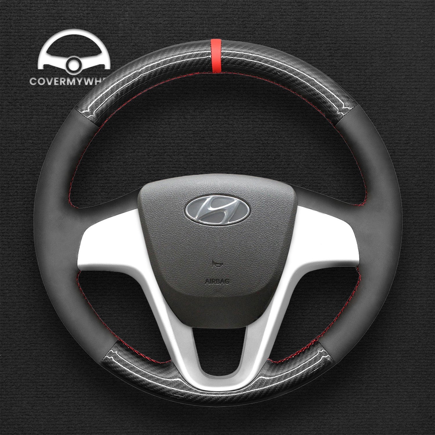 Steering Wheel Cover for Hyundai Accent 2012-2017  i20 2008-2014 Cover My Wheel