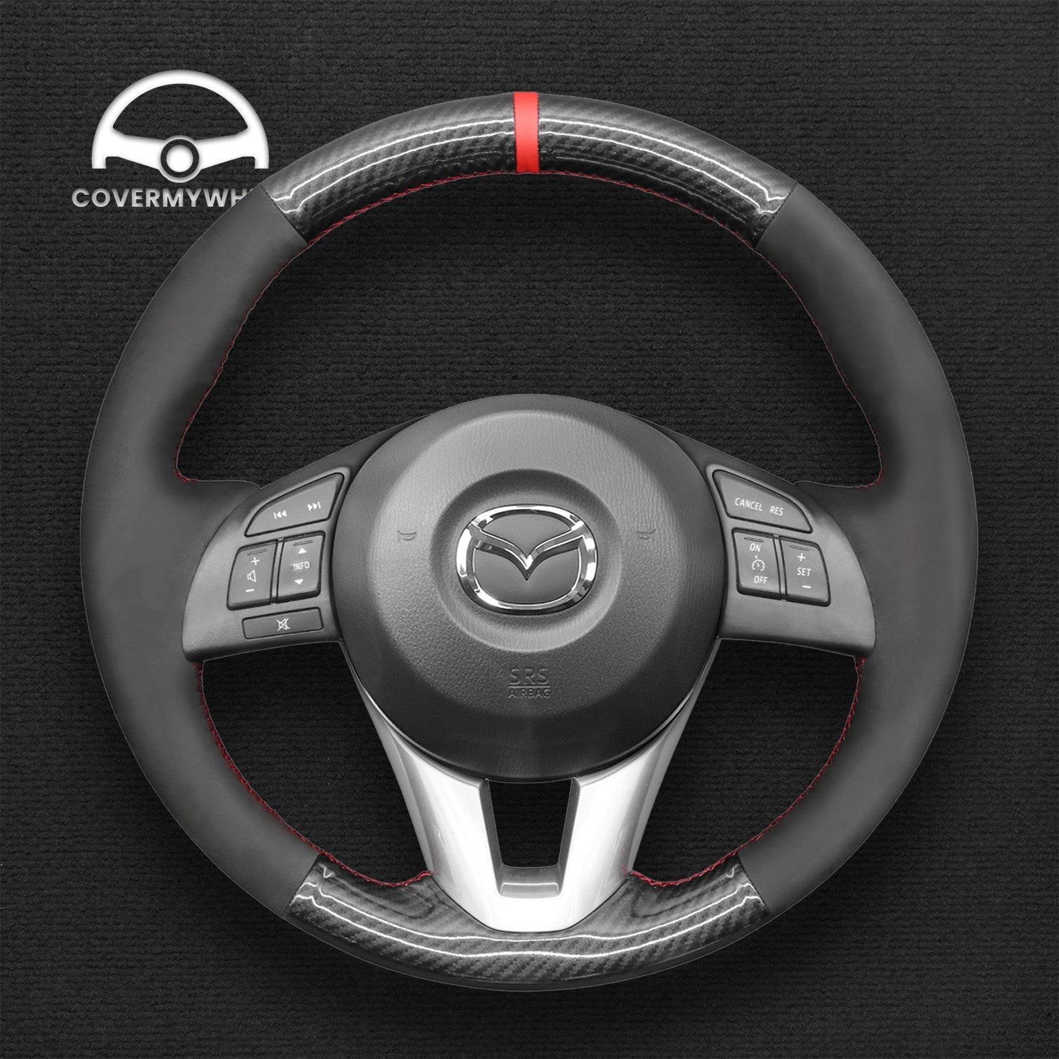 Steering Wheel Cover for Mazda 2 3 Axela 6 Atenza CX-3 CX-5 2013–2017 Cover My Wheel