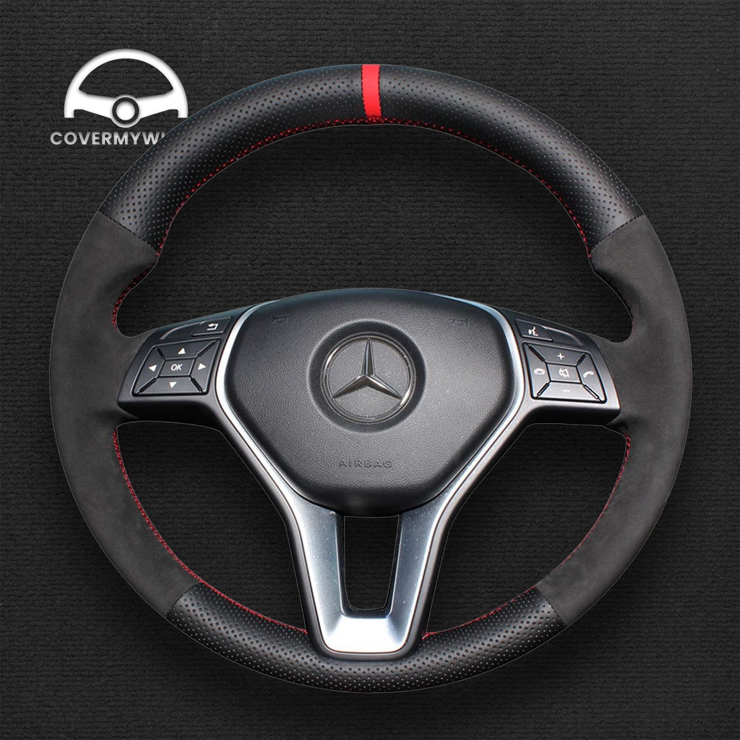 Steering Wheel Cover for Mercedes W246 W204 C117 C218 Cover My Wheel