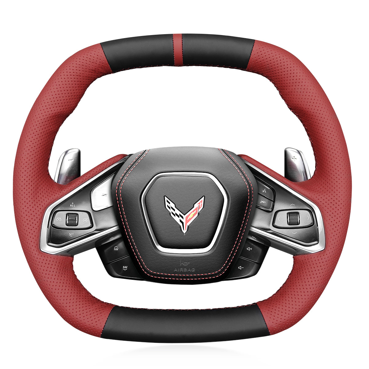 Steering Wheel Cover for Chevrolet Corvette (C8) 2020-2024 Cover My Wheel
