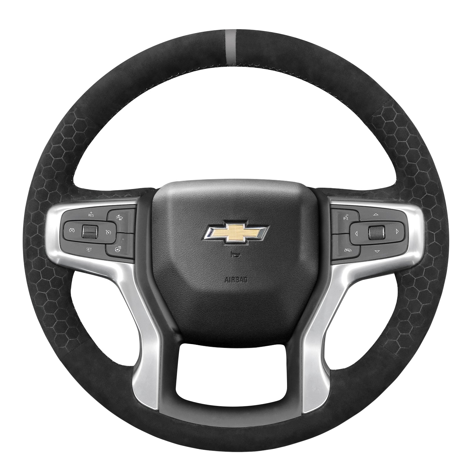 Steering Wheel Cover for Chevrolet Silverado, Blazer, Suburban & Tahoe (2019–2024) Cover My Wheel
