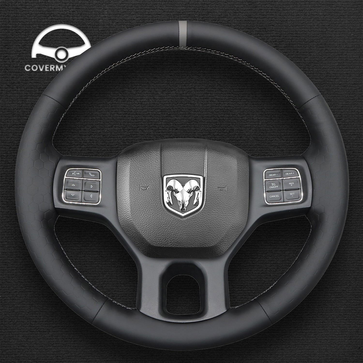 Steering Wheel Cover for Dodge Ram 1500 3500 2013-2018 Cover My Wheel
