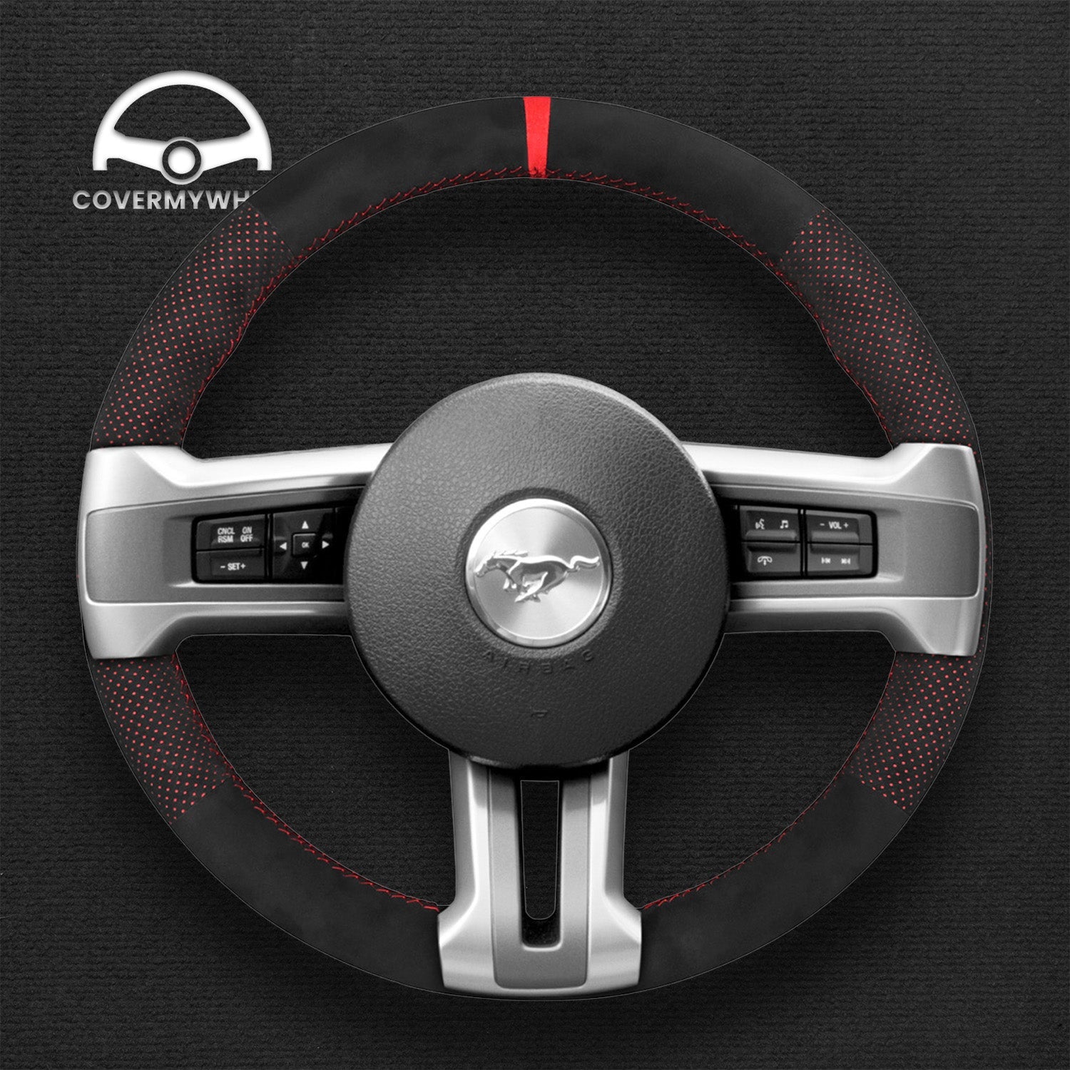 Steering Wheel Cover for Ford Mustang 2009-2014 Cover My Wheel