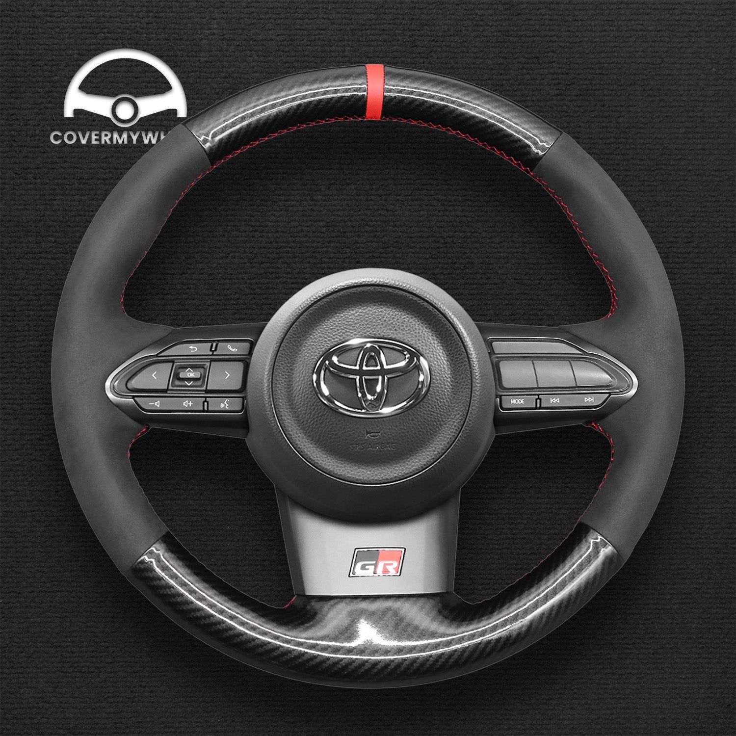Steering Wheel Cover for Toyota Yaris GR 2020-2024 Cover My Wheel