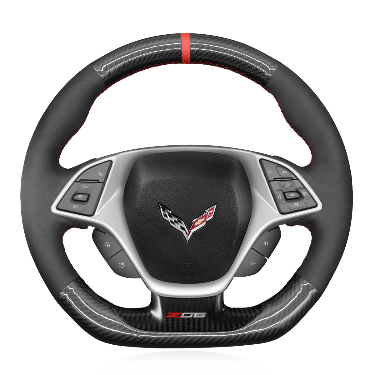 Steering Wheel Cover for Chevrolet Corvette (C7) 2015-2020 Cover My Wheel