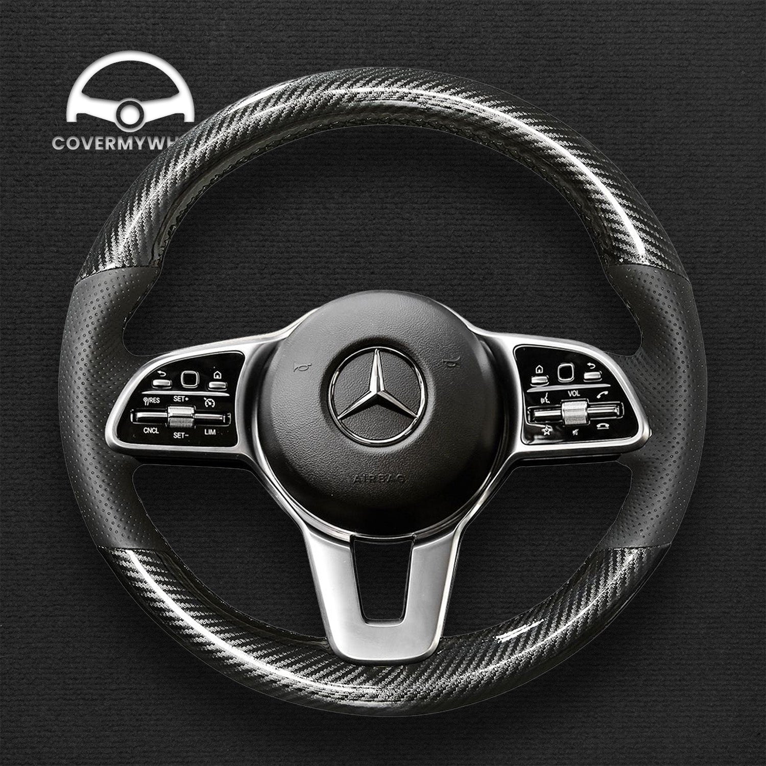 Steering Wheel Cover for Mercedes W177 W205 C118 C257 W213 X243 W463 H247 X247 X253 X167 Cover My Wheel