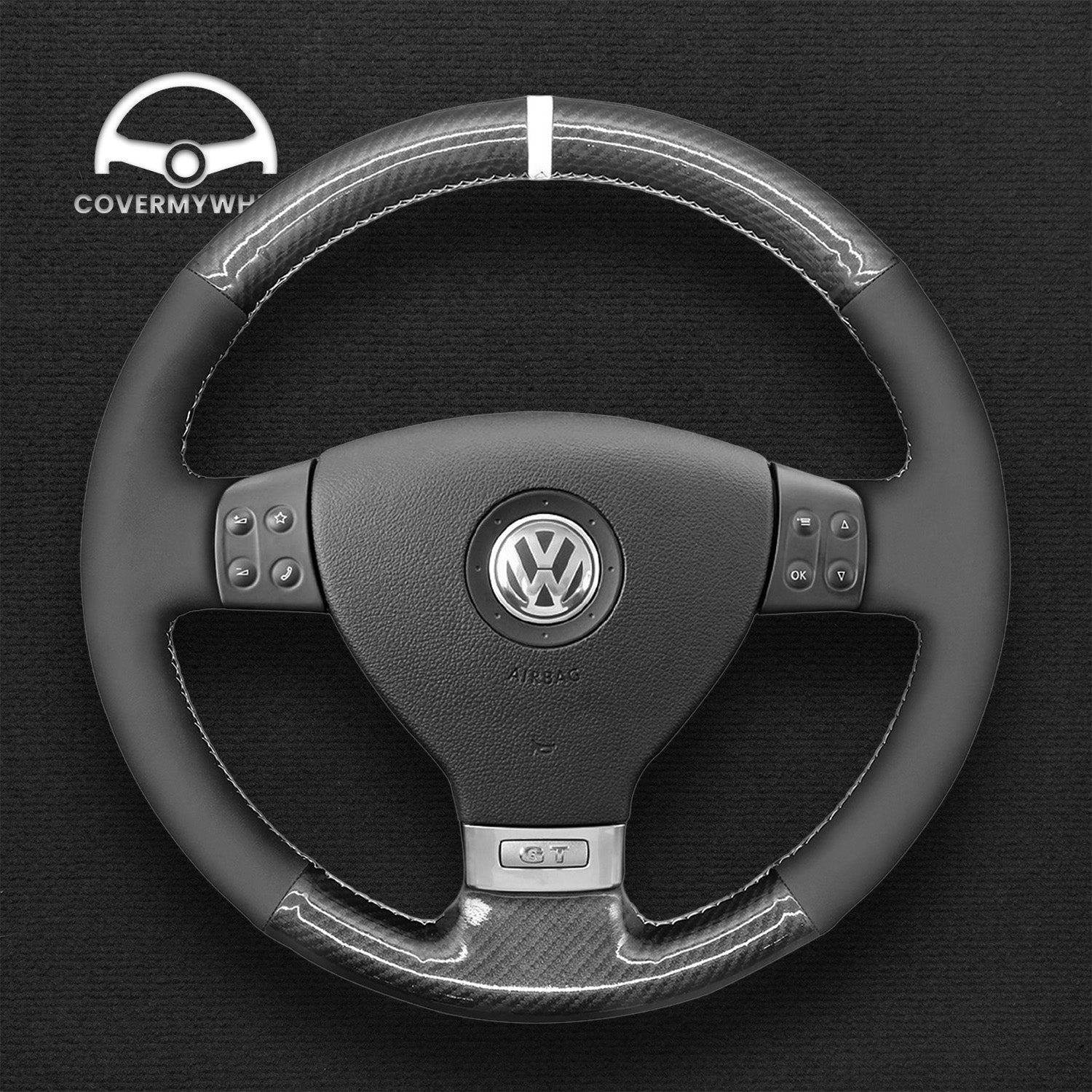 Steering Wheel Cover for Volkswagen Jetta Tiguan Passat EOS Cover My Wheel