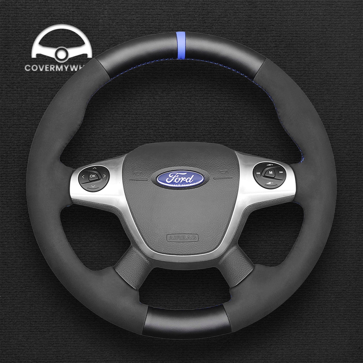 Steering Wheel Cover for Ford Focus C-Max Kuga Cover My Wheel